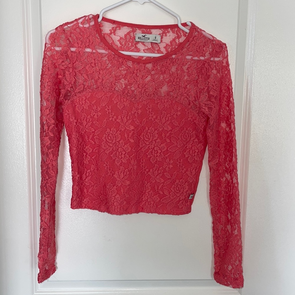 Hollister Long sleeve lace top
